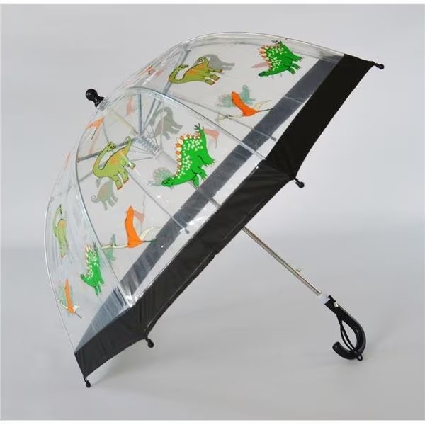 Foxfire FOX-622-65 Childrens Clear Dinosaur Umbrella - Size 1, Foxfire, Mfr#: FOX-622-65